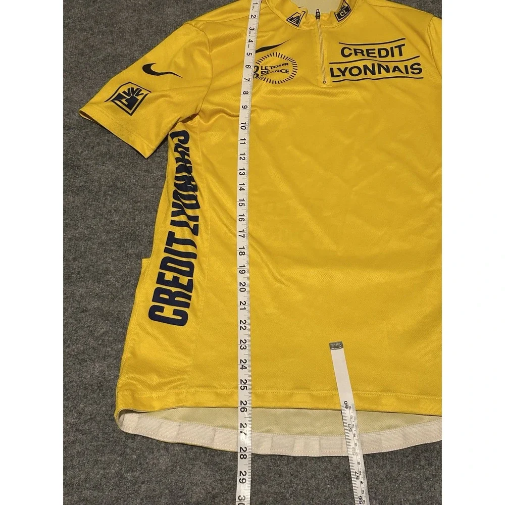 Nike Men's le Tour Cycling Jersey Large Yellow/Black Made In Italy 2000 Rare VTG